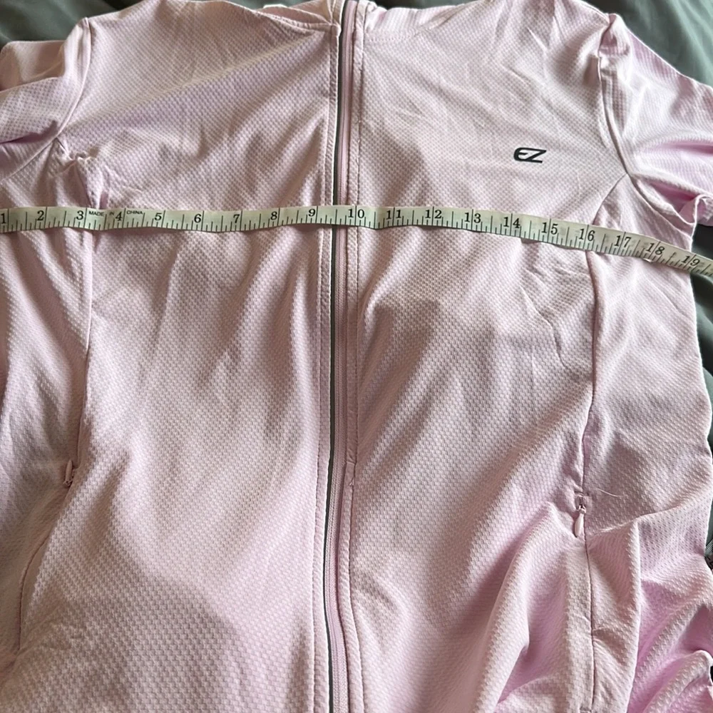 Women's Light Pink Zip-Up Jacket - Picture 6 of 6